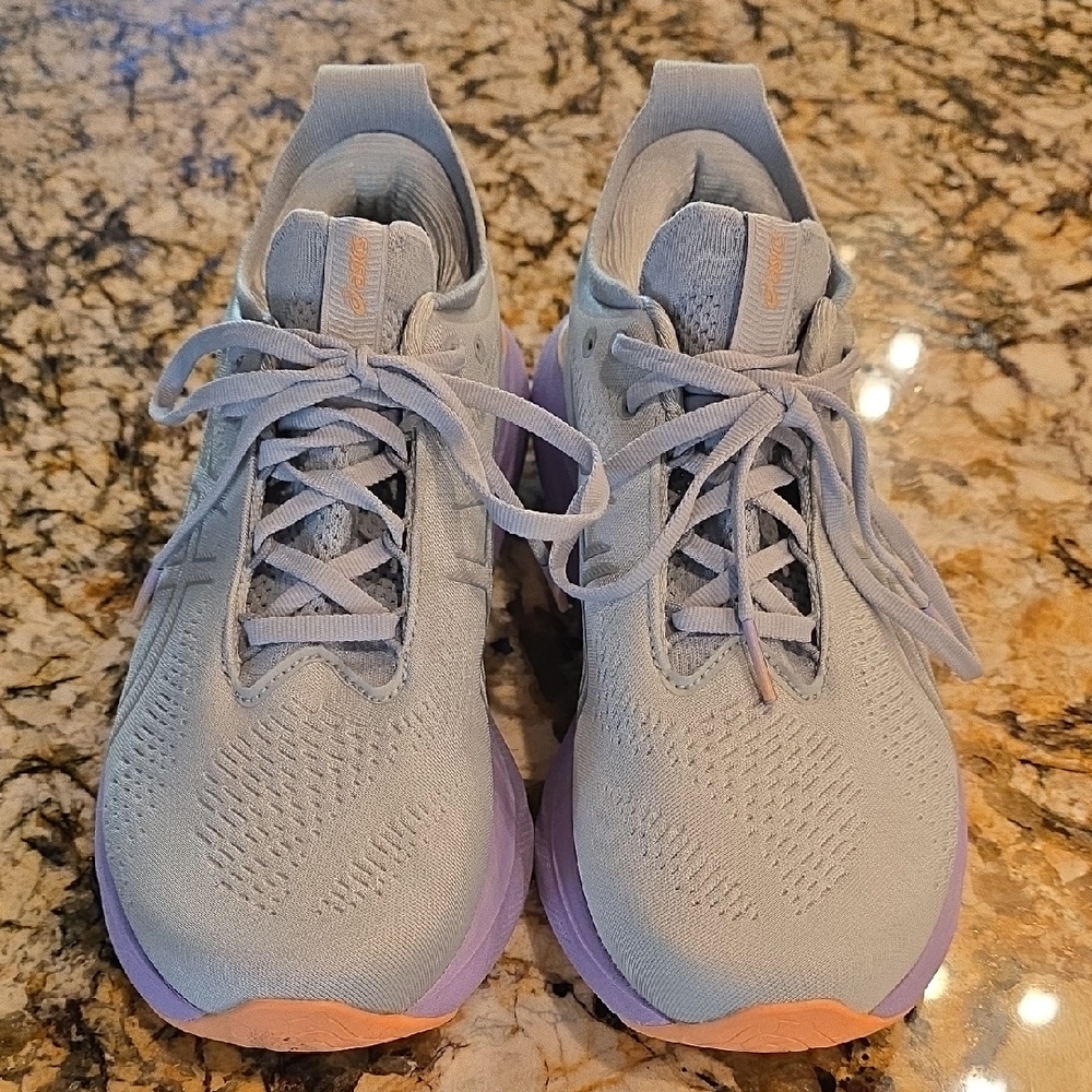 Asics Nimbus 25 Women's Gray and Lavender Running Shoes